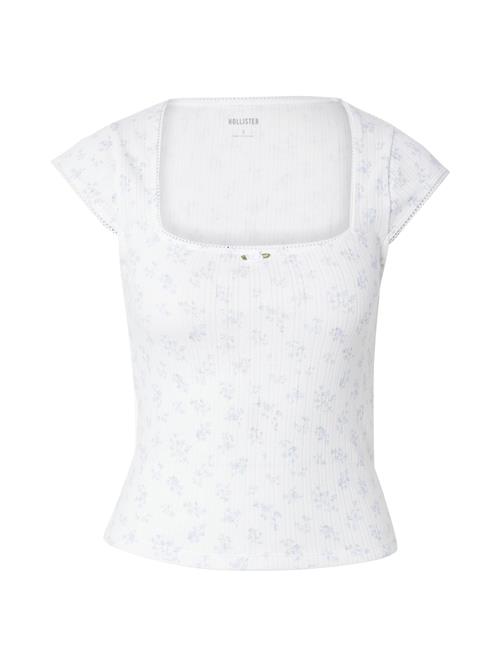 HOLLISTER Shirts  lyseblå / grøn / hvid