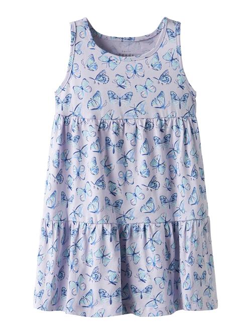 NAME IT Kjole  navy / pastelgrøn / purpur