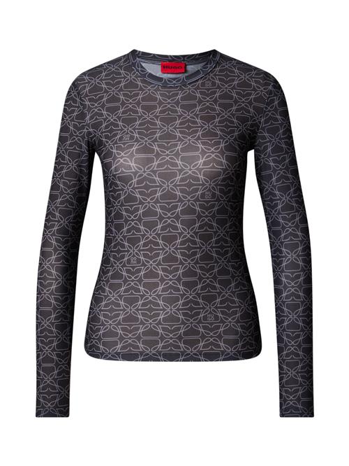 HUGO Shirts 'Diralina'  greige / sort