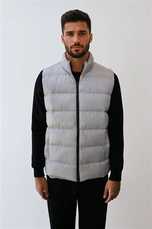 Puffer Vest - Sand - XL - TeeShoppen