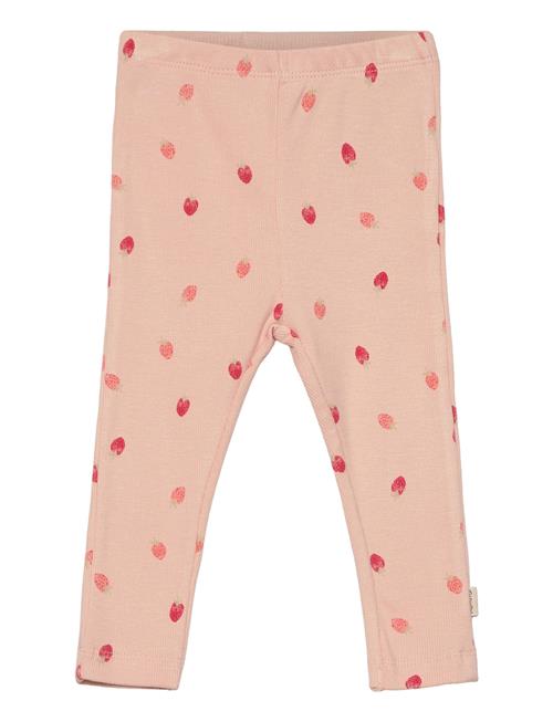 Leggings Aop Rib Minymo Pink