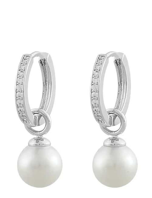Core Pearl Ring Ear S/White - SNÖ Of Sweden Silver