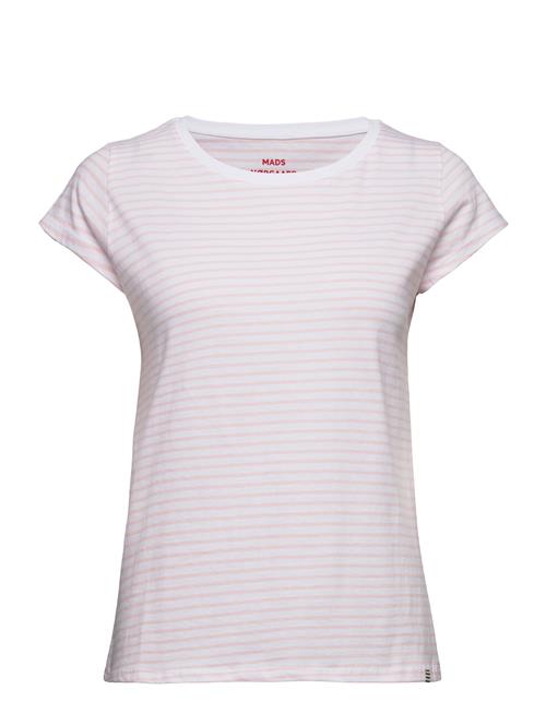 Fine Jersey Stripe Teasy Tee Fav Mads Nørgaard Pink