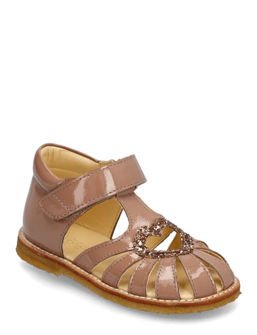 Sandals - Flat - Closed Toe - ANGULUS Brown