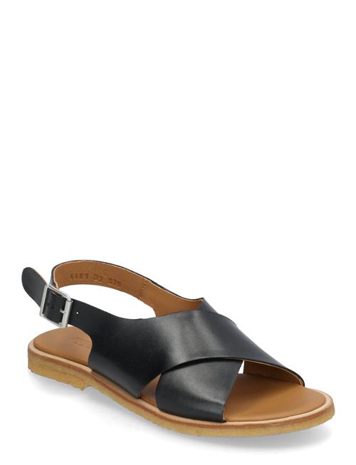 Sandals - Flat - Open Toe - Op ANGULUS Black