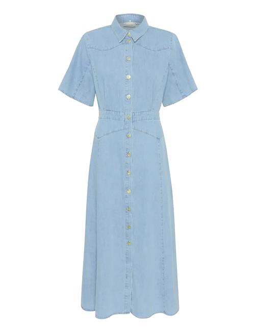 Gzsauda Ss Long Dress Gestuz Blue