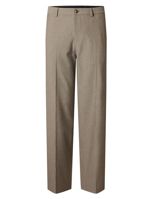 Se Slh220-Loose Robert Flex Pant Selected Homme Beige ved Booztlet