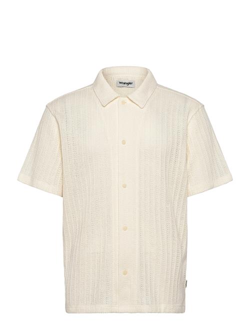 Ss Knit Shirt Wrangler Cream