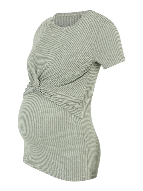 MAMALICIOUS Shirts 'MLANLI JUNE'  grå / pastelgrøn