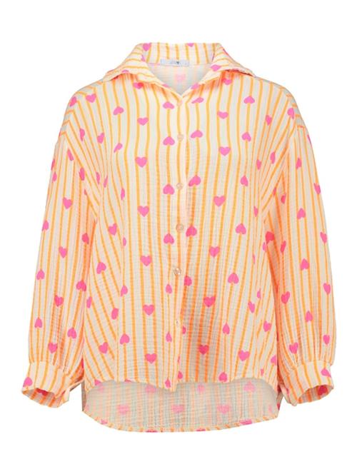 Hailys Bluse 'Le44ony'  orange / pastelorange / lys pink