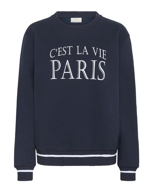 Kaffe Sweatshirt 'KAClub'  marin / hvid