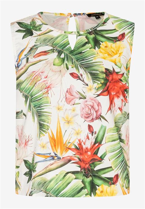 MORE & MORE Bluse  gul / grøn / rød / offwhite