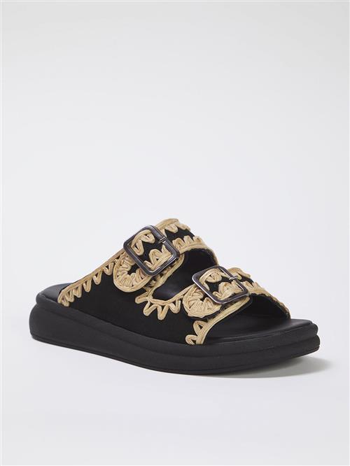 Trendyol Pantoletter  beige / sort