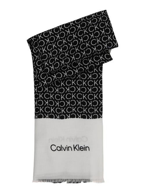 Calvin Klein Sjal  sort / hvid