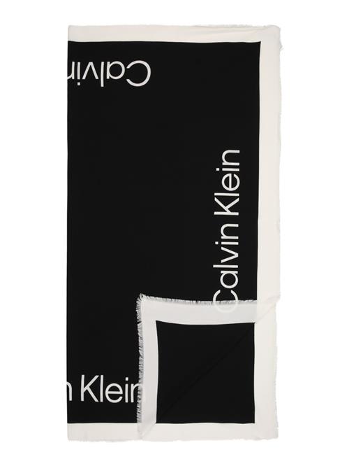 Calvin Klein Tørklæde  sort / hvid