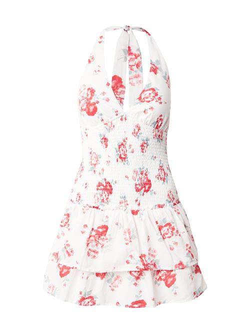 HOLLISTER Kjole  pastelgrøn / melon / lys rød / hvid