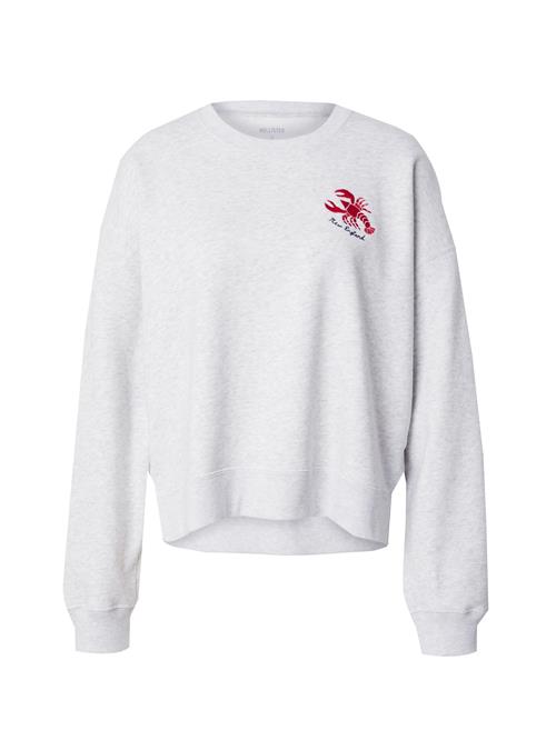 HOLLISTER Sweatshirt  grå-meleret / rød / sort