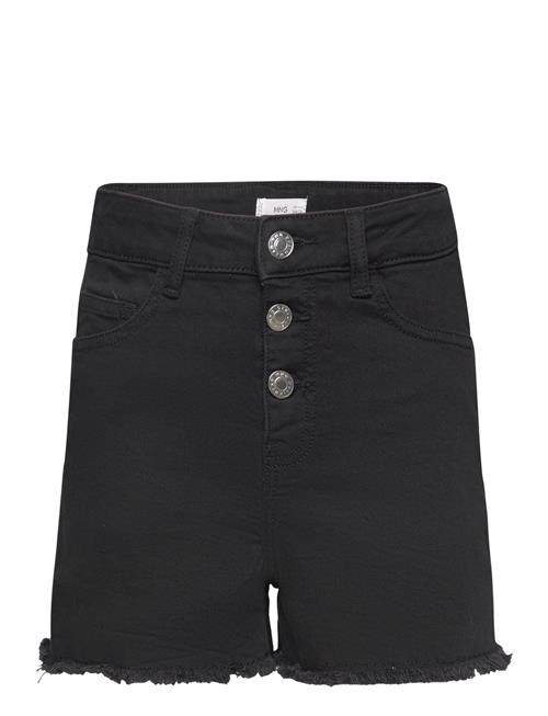 Se Denim Shorts With Buttons Mango Black ved Booztlet