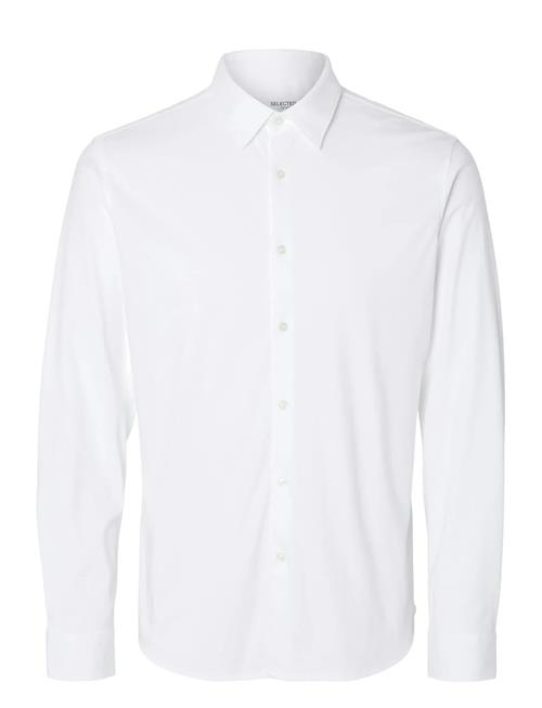 Slhslim-Jersey Shirt Ls Noos Selected White