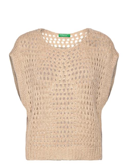 Se Sleeveless Sweater United Colors Of Benetton Beige ved Booztlet