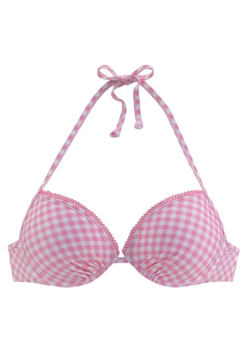BUFFALO Bikinioverdel  pink / hvid