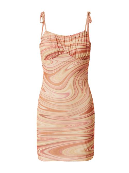 Se ABOUT YOU x Antonia Sommerkjole 'May'  beige / pastelorange / rustrød ved About You