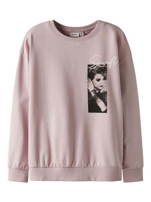 NAME IT Sweatshirt 'NKFJIXIS'  lyselilla / sort / offwhite