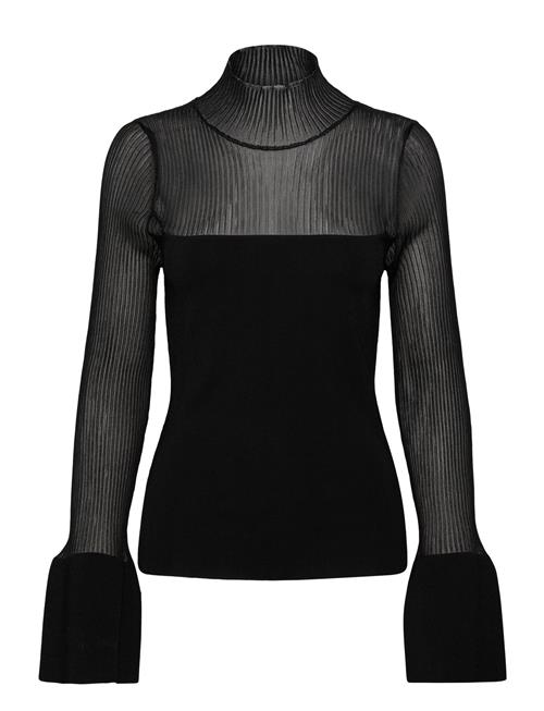 Millie Sheer Knitted Top Malina Black