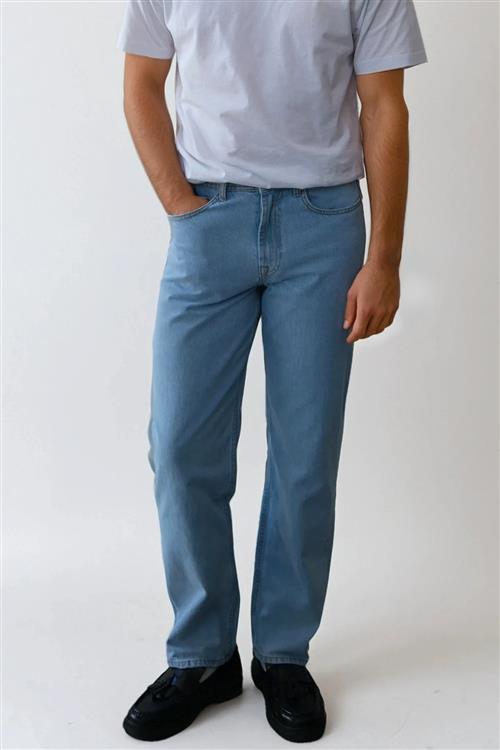 Noah Loose Fit Jeans - Lyseblå Denim - 32/32 - TeeShoppen