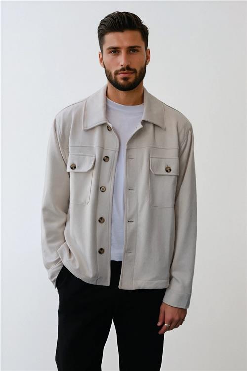 Callum Jakke - Hvid - XL - TeeShoppen