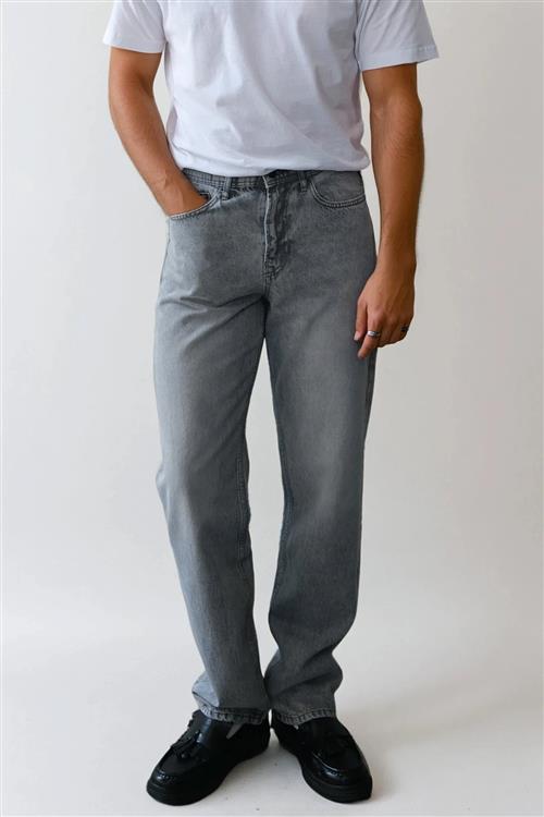 Noah Loose Fit Jeans - Grå Denim - 30/32 - TeeShoppen