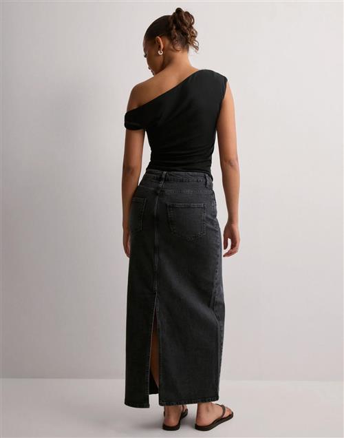 OBJECT - Sort - Objellen Mw Long Denim Skirt Noos