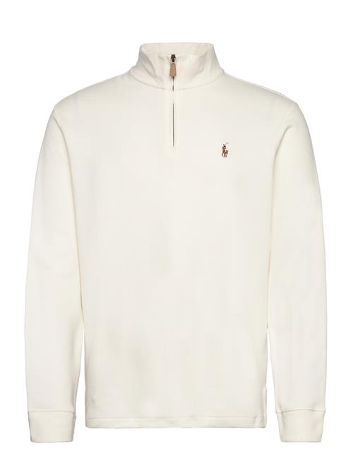 Se Estate-Rib Quarter-Zip Pullover Polo Ralph Lauren White ved Booztlet