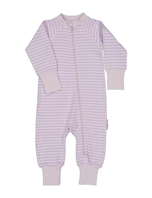 Pyjamas Two Way Zipper Geggamoja Purple