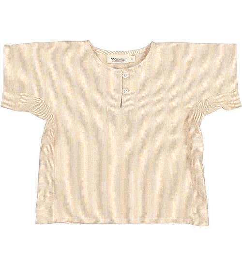 MarMar Skjorte k/Ã¦ - Tomba - Dijon Stripe