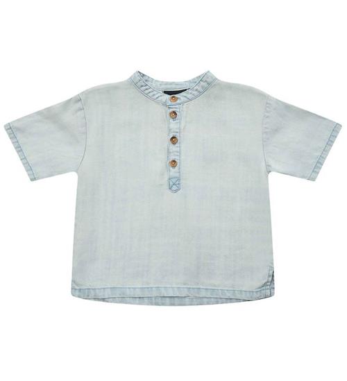 Petit by Sofie Schnoor Skjorte k/Ã¦ - BlÃ¥ m. Knapper