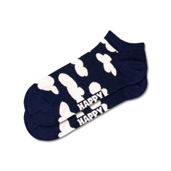 Happy socks Strømper Cloudy Low Sock Marine mønster bomuld Str 41/46