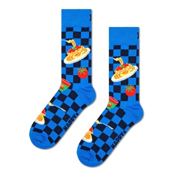 Happy socks Strømper Dinner Sock Blå bomuld Str 36/40