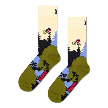 Happy socks Strømper Mountain Bike Sock Flerfarvet bomuld Str 41/46