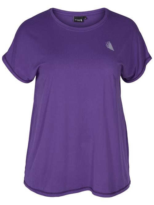 Active by Zizzi Funktionsbluse 'ABASIC'  lilla