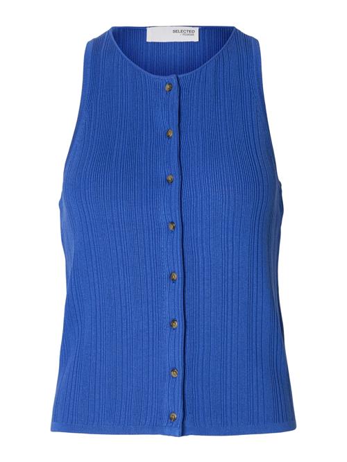 Se SELECTED FEMME Sticktop 'SLFTRIXIE'  royalblå ved About You