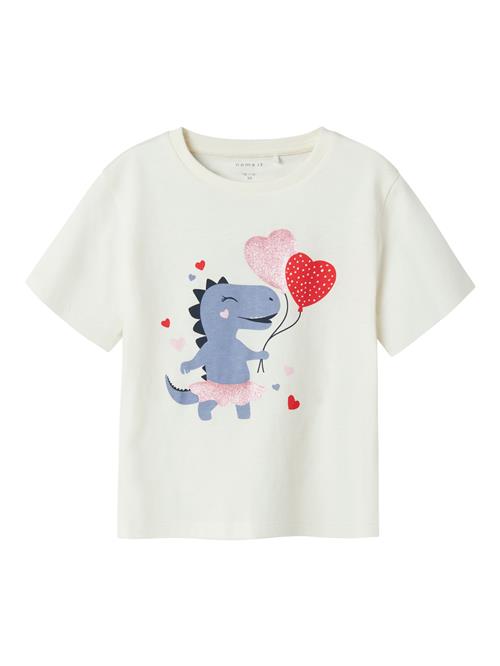 NAME IT Bluser & t-shirts 'NMFKATINKA'  opal / gammelrosa / rød / hvid