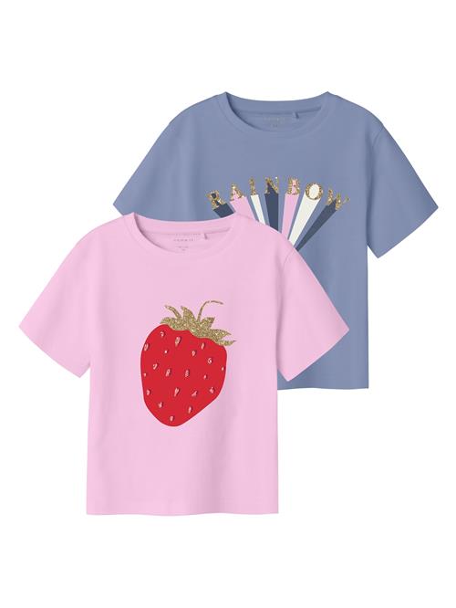 NAME IT Bluser & t-shirts 'NMFKATINKA'  dueblå / lyserød / rød / hvid