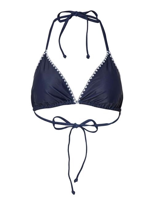PIECES Bikinioverdel 'PCLuva'  navy / hvid