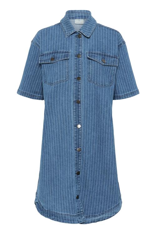 Kaffe Blusekjole 'Reece'  blue denim / hvid