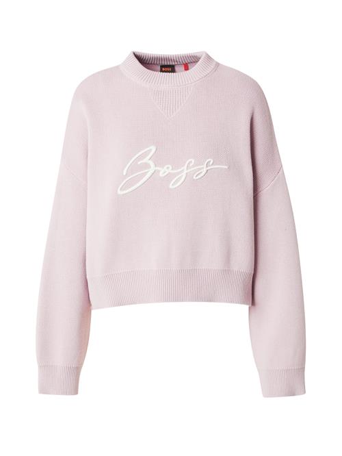 BOSS Pullover 'C_Finevra'  lyselilla / hvid