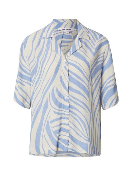 Soft Rebels Bluse 'Billy'  lyseblå / hvid