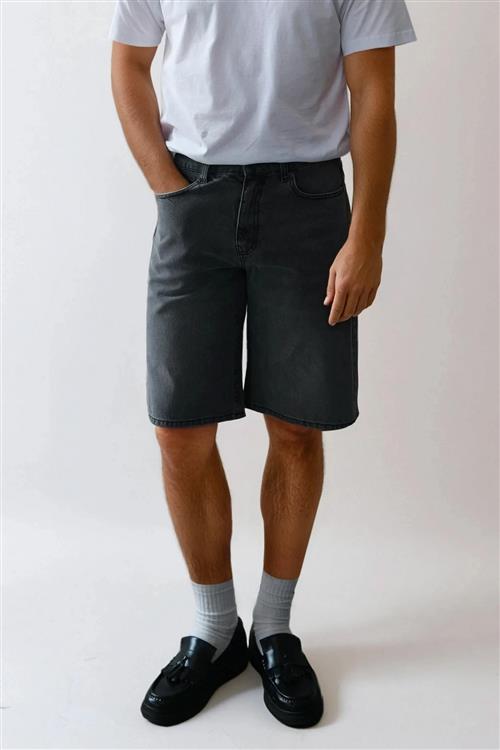 Denim Shorts Loose - Grå - 30 - TeeShoppen