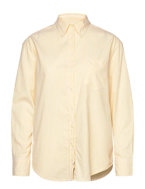 Rel Luxury Oxford Stripe Bd Shirt GANT Yellow