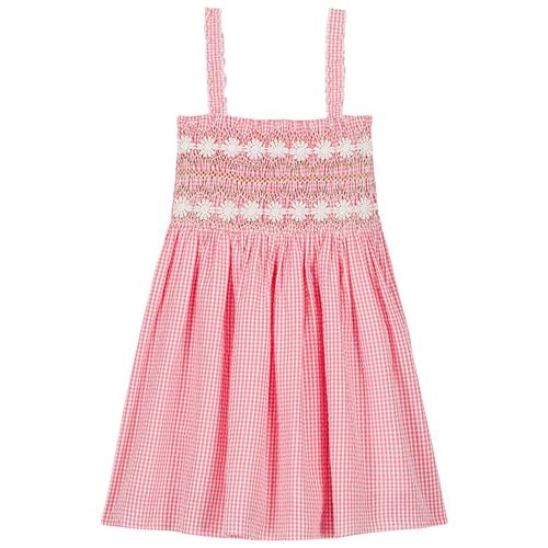 Louise Misha Tessa Kjole Pink Fragola Vichy | Lyserød | 24 months